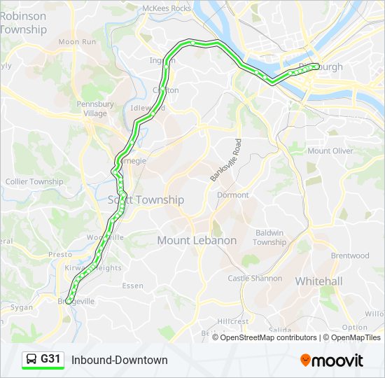 G31 bus Line Map