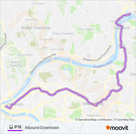 P78 bus Line Map