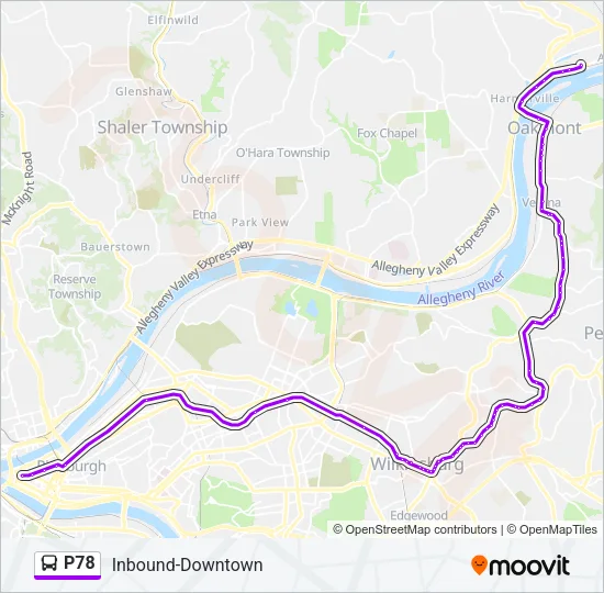 P78 Bus Line Map