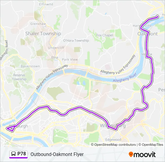 P78 Bus Line Map