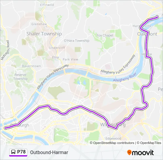 P78 Bus Line Map