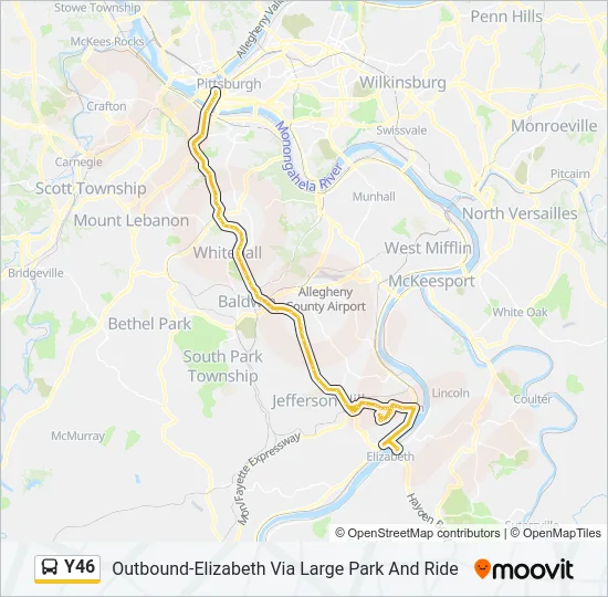 Y46 Bus Line Map