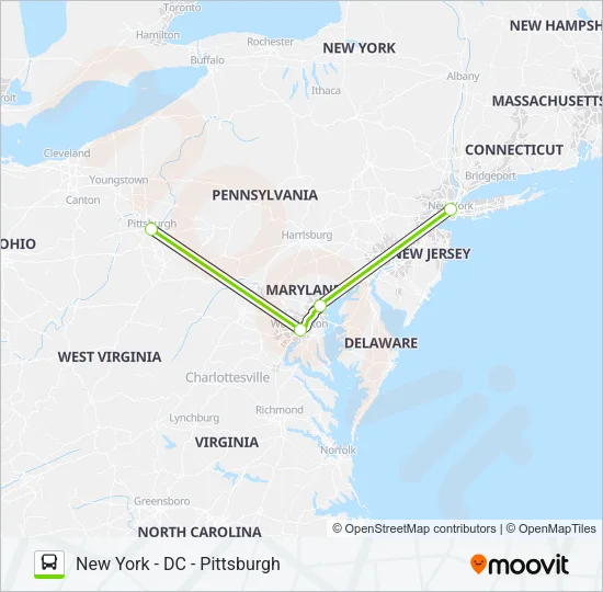 FLIXBUS 2654 Bus Line Map