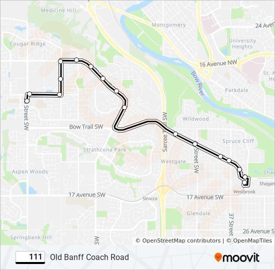 111 Route: Schedules, Stops & Maps - West Springs (Updated)