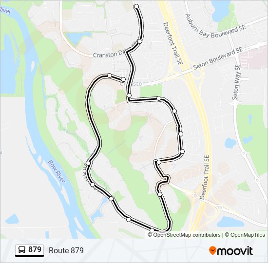 879 bus Line Map