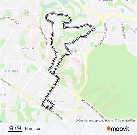 154 Route: Schedules, Stops & Maps - Hamptons (Updated)