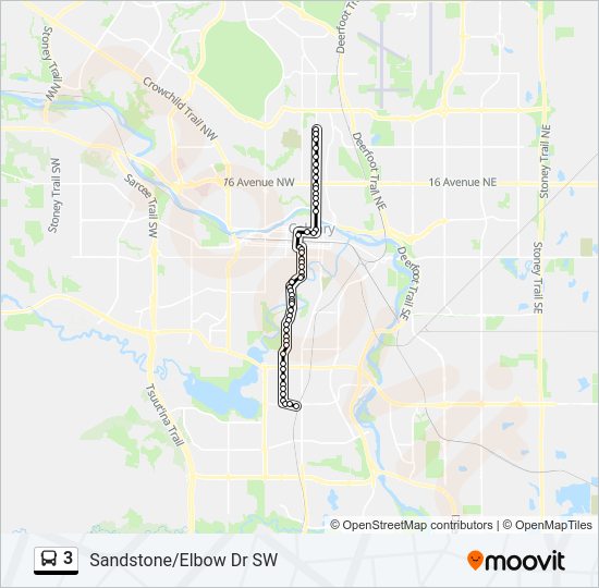 3 bus Line Map