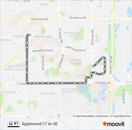 87 Route: Schedules, Stops & Maps - Marlborough Station (Updated)