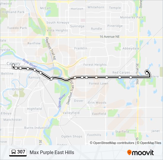 307 Route: Schedules, Stops & Maps - Max Purple East Hills (Updated)