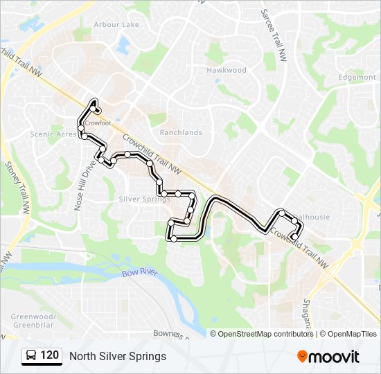 120 bus Line Map