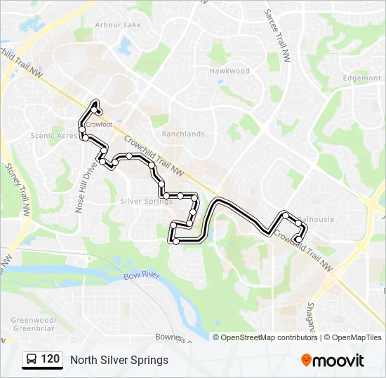 120 Bus Line Map