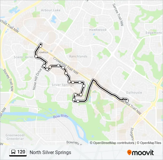 120 Bus Line Map