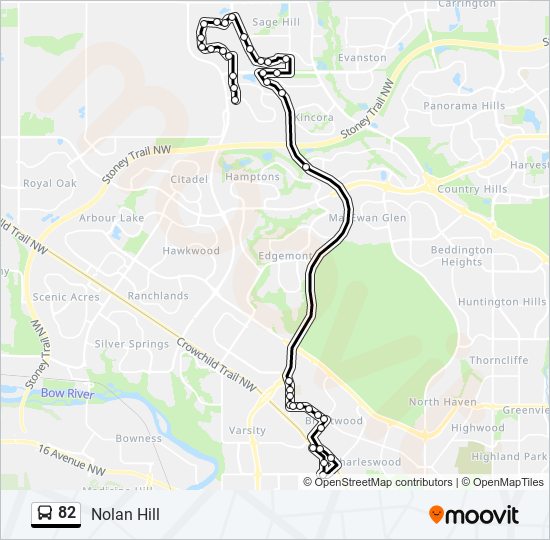 82 bus Line Map