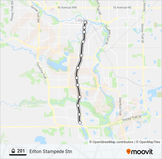 201 Route: Schedules, Stops & Maps - Erlton Stampede Stn (Updated)