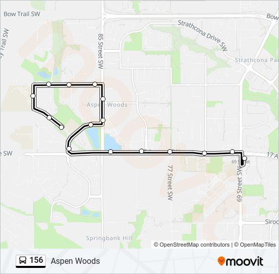 156 bus Line Map