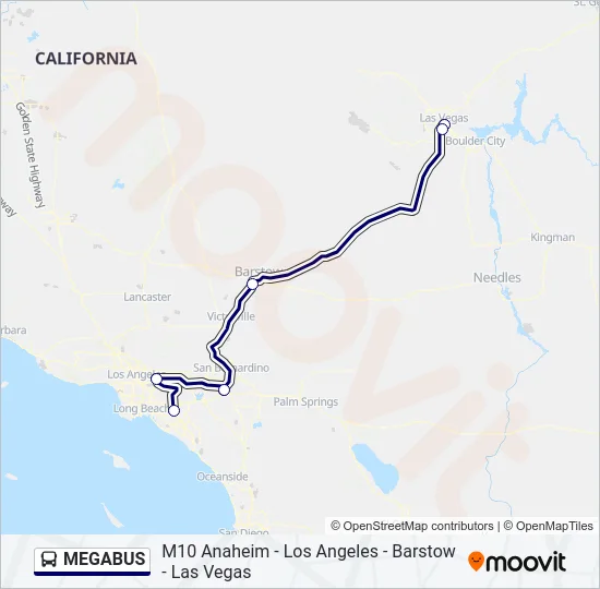 MEGABUS Bus Line Map