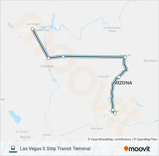 GREYHOUND US1020 Bus Line Map