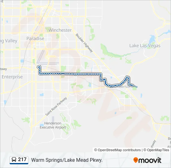 217 Bus Line Map