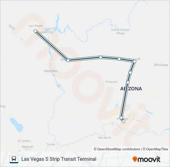 GREYHOUND US1020S Bus Line Map