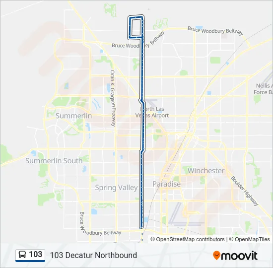 103 Bus Line Map