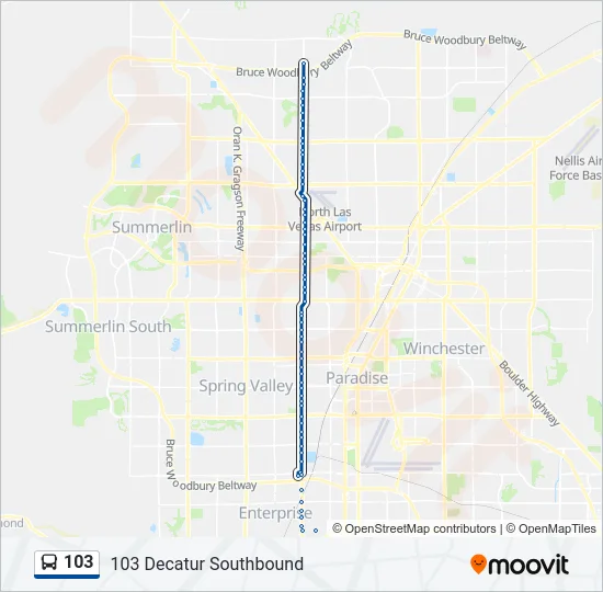 103 Bus Line Map