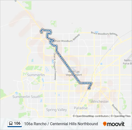 106 Bus Line Map