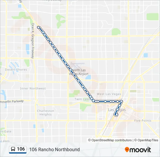 106 Bus Line Map