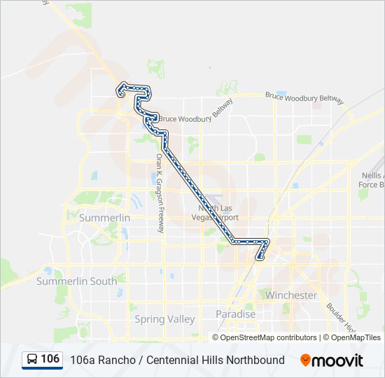 106 bus Line Map