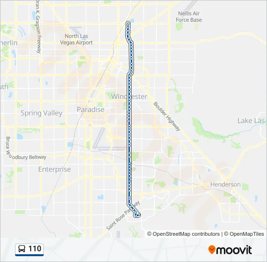 110 Bus Line Map