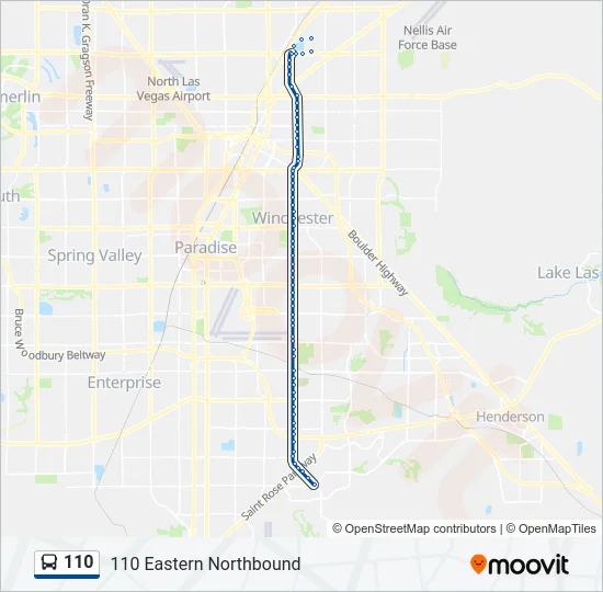 110 Bus Line Map