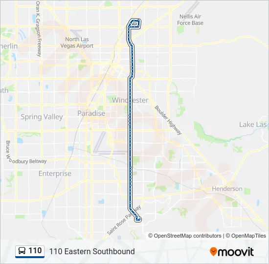 110 Bus Line Map
