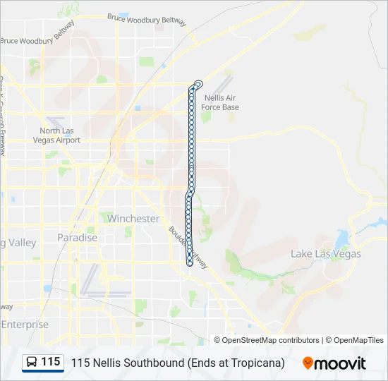 115 Bus Line Map