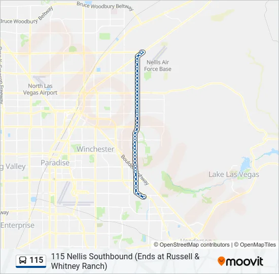115 Bus Line Map