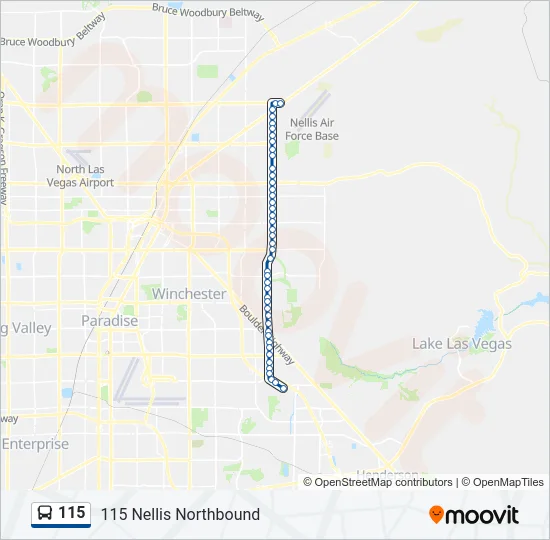 115 Bus Line Map