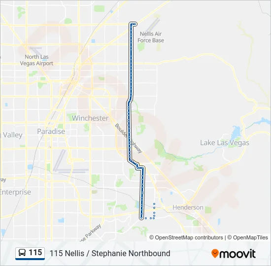 115 Bus Line Map