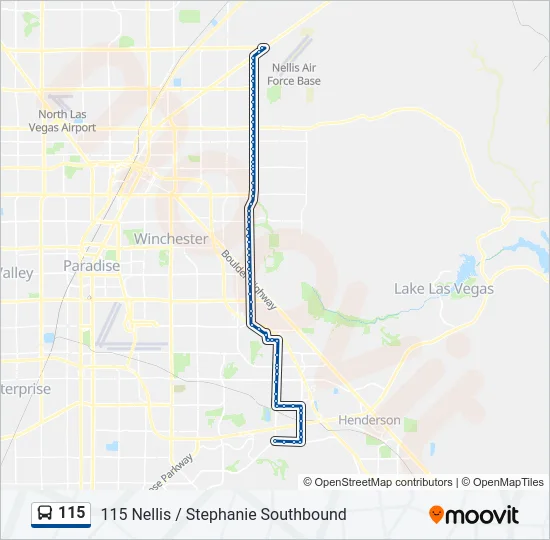 115 Bus Line Map