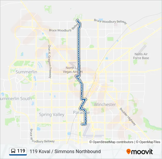 119 Bus Line Map