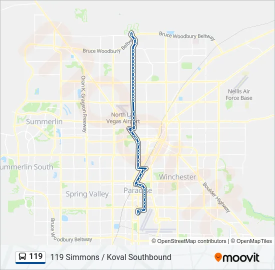119 Bus Line Map