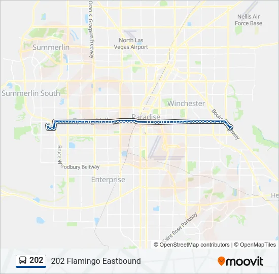 202 Bus Line Map