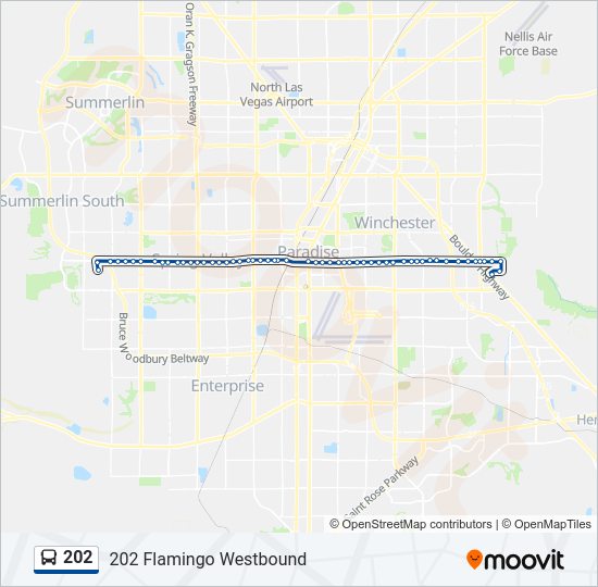 202 bus Line Map