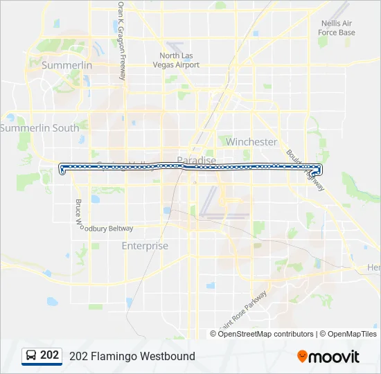 Rtc Bus Schedules And Routes 202 Route: Schedules, Stops & Maps - 202 Flamingo Westbound (Updated)