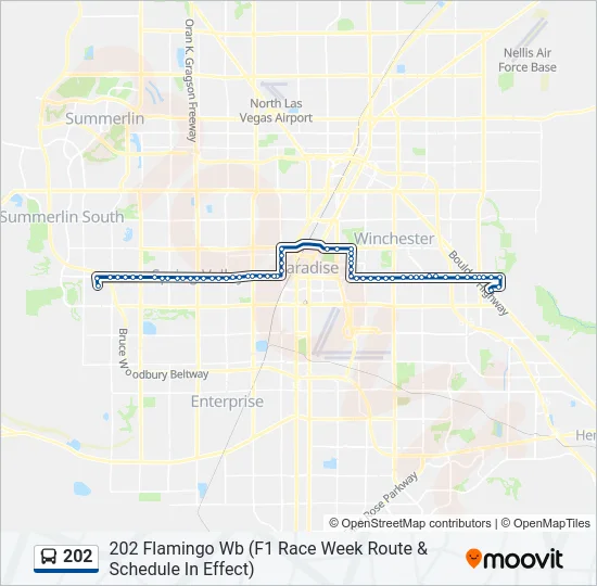 202 Bus Line Map