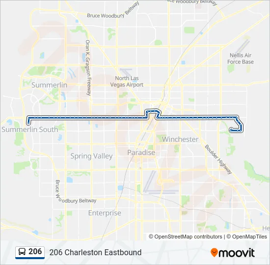 206 Bus Line Map