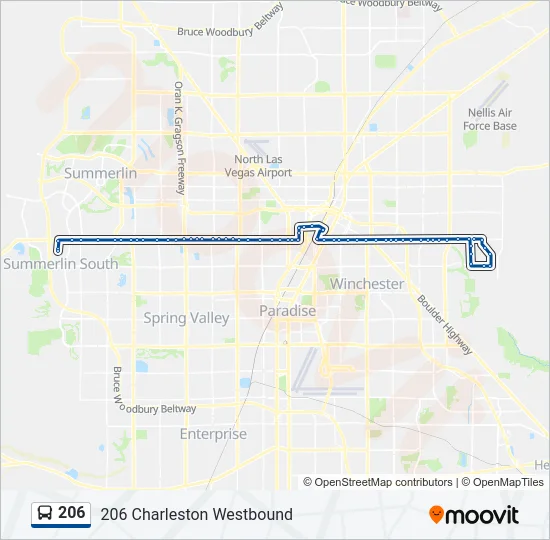 206 Bus Line Map