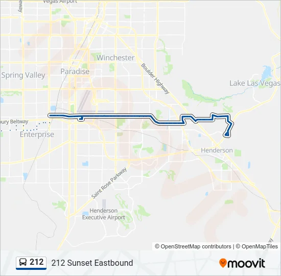212 Bus Line Map