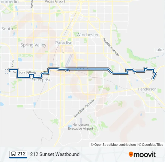 212 Bus Line Map