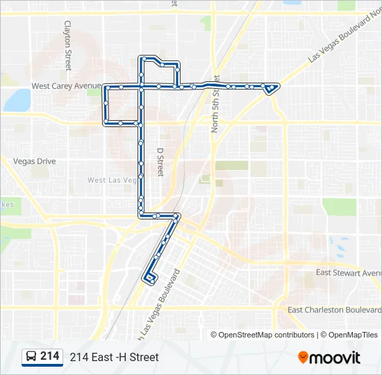 214 Bus Line Map