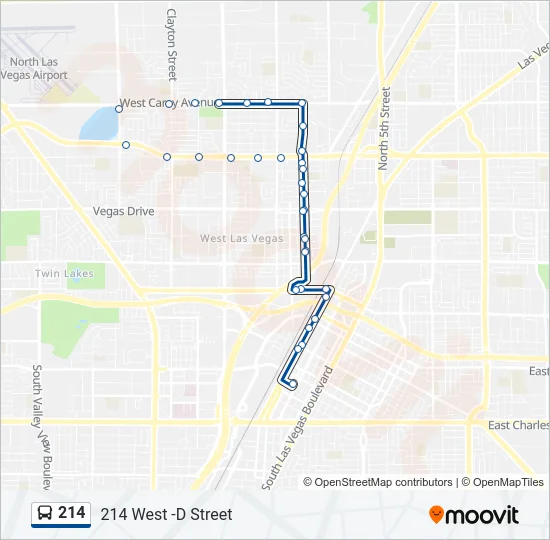 214 Bus Line Map