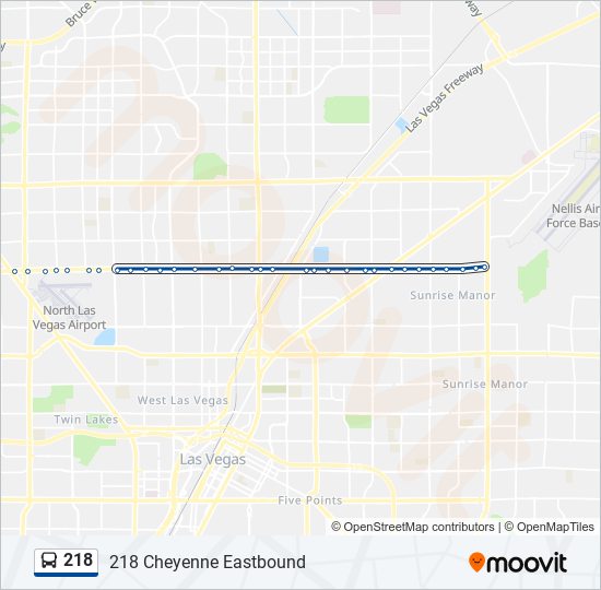 218 Bus Line Map