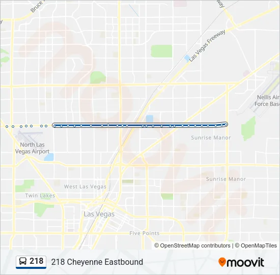 218 Bus Line Map
